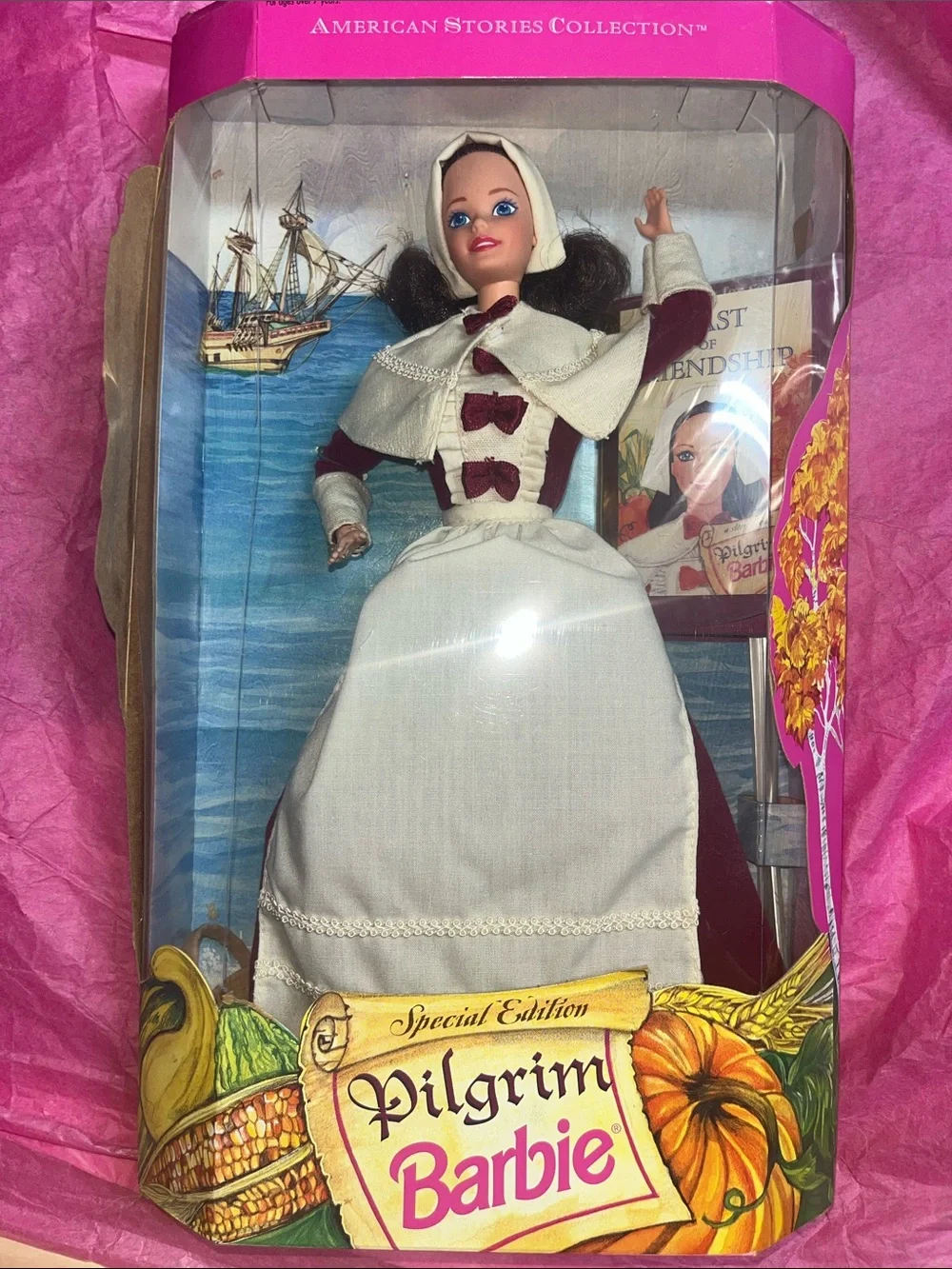 1994 Pilgrim Barbie Doll (Special Edition from the American Stories Collection)